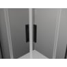 Mexen Exo square hinged shower cabin 90 x 90 cm, transparent, black - 8110-090-090-70-00