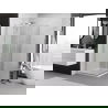Mexen Exo square sliding shower cabin 70 x 70 cm, transparent, chrome - 8111-070-070-01-00