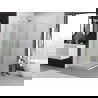 Mexen Exo square sliding shower cabin 70 x 70 cm, transparent, chrome - 8111-070-070-01-00