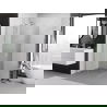 Mexen Exo square sliding shower cabin 70 x 70 cm, transparent, chrome - 8111-070-070-01-00