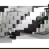 Mexen Exo Square Sliding Shower Cabin 70 x 70 cm, Transparent, Black - 8111-070-070-70-00