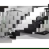 Mexen Exo Square Sliding Shower Cabin 70 x 70 cm, Transparent, Black - 8111-070-070-70-00