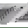 Mexen Exo Square Sliding Shower Cabin 70 x 70 cm, Transparent, Black - 8111-070-070-70-00