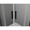 Mexen Exo-S Duo square sliding shower cabin 80 x 80 cm, transparent, black - 8111-080-080-70-00