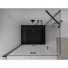 Mexen Lima folding shower cabin 80 x 120 cm, transparent, black + Flat shower tray, black - 856-080-120-70-00-4070B