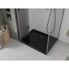 Mexen Lima folding shower cabin 80 x 120 cm, transparent, black + Flat tray, black - 856-080-120-70-00-4070B