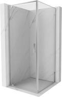 Mexen Exo-BR pivot shower cabin 70 x 70 cm, transparent, chrome - 8181-070-070-01-00
