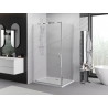 Mexen Exo-BR hinged shower cabin 85 x 70 cm, transparent, chrome - 8181-085-070-01-00