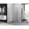 Mexen Exo-BR swing shower cabin 80 x 80 cm, transparent, chrome - 8181-080-080-01-00