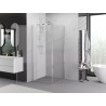 Mexen Exo-BR swing shower cabin 80 x 80 cm, transparent, chrome - 8181-080-080-01-00
