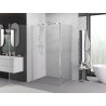 Mexen Exo-BR hinged shower enclosure 85 x 80 cm, transparent, chrome - 8181-085-080-01-00