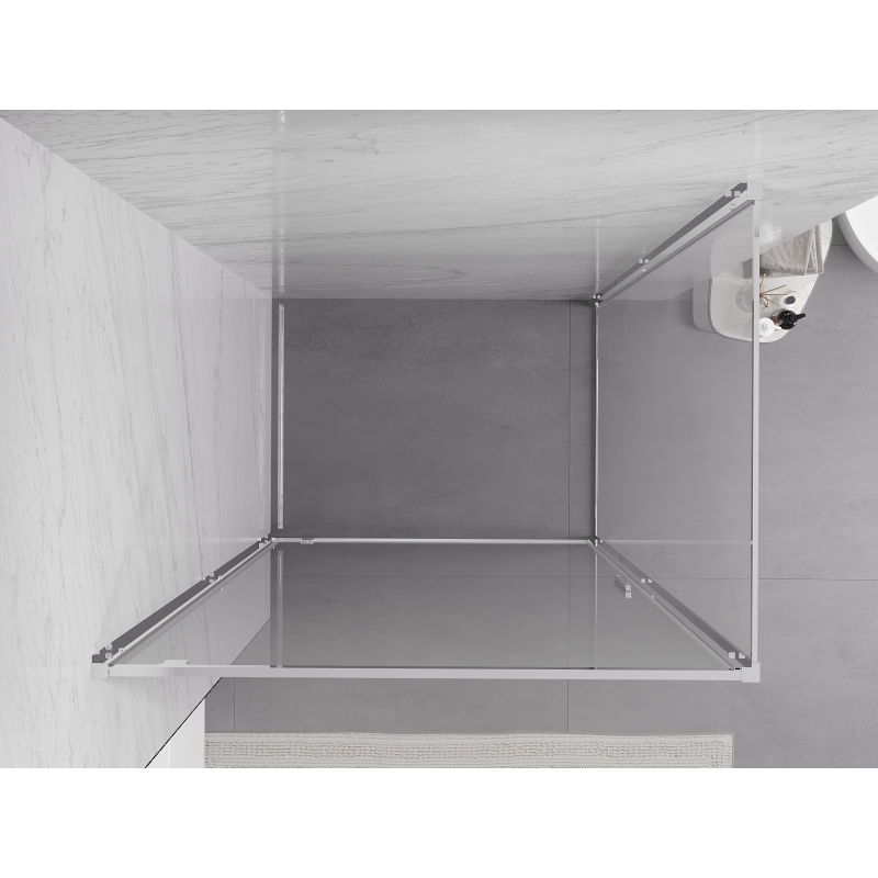 Mexen Exo shower enclosure swing 95 x 80 cm, transparent, chrome - 8181-095-080-01-00