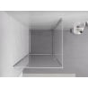 Mexen Exo-BR swing shower enclosure 85 x 85 cm, transparent, chrome - 8181-085-085-01-00