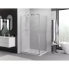 Mexen Exo pivot shower enclosure 100 x 90 cm, transparent, chrome - 8181-100-090-01-00