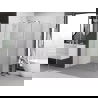 Mexen Exo shower cabin with swing door 85 x 95 cm, transparent, chrome - 8181-085-095-01-00
