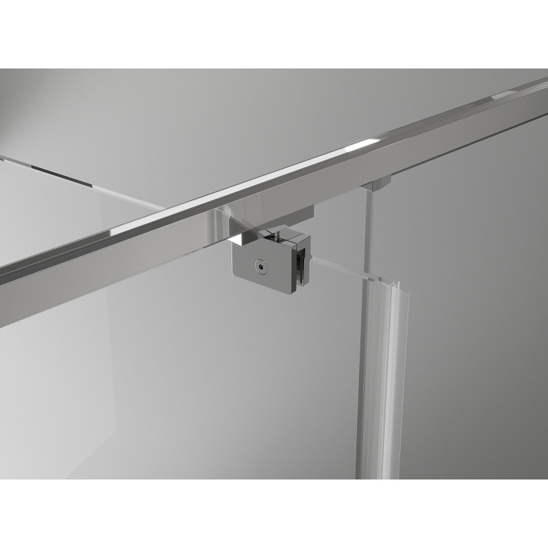 Mexen Exo-BR swing shower cabin 95 x 95 cm, transparent, chrome - 8181-095-095-01-00