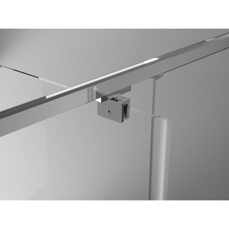 Mexen Exo-BR swing shower enclosure 100 x 100 cm, transparent, chrome - 8181-100-100-01-00