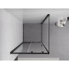 Mexen Exo-S sliding shower cabin 90 x 90 cm, transparent, black - 8151-090-090-70-00