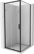 Mexen Exo sliding shower enclosure 100 x 100 cm, transparent, black - 8151-100-100-70-00