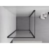 Mexen Exo pivot shower enclosure 70 x 70 cm, transparent, black - 8181-070-070-70-00