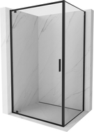 Mexen Exo-BR hinged shower enclosure 80 x 75 cm, transparent, black - 8181-080-075-70-00