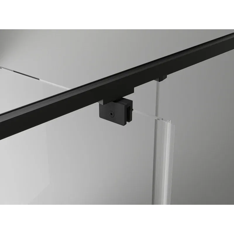 Mexen Exo Shower Enclosure Hinged 80 x 80 cm, Transparent, Black - 8181-080-080-70-00