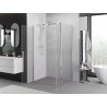 Mexen Exo-B Duo 90 x 95 cm Hinged Shower Cabin, Transparent, Chrome - 814-090-095-01-00