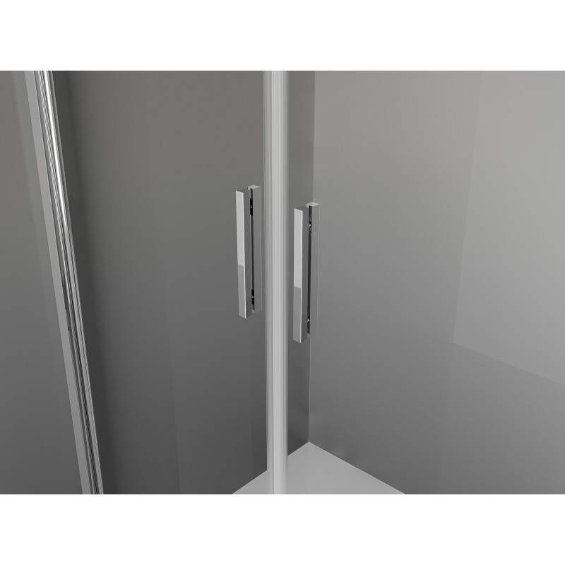 Mexen Exo-B Duo pivot shower enclosure 70 x 100 cm, transparent, chrome - 814-070-100-01-00