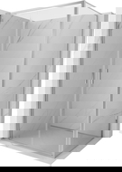 Mexen Exo Hinged Shower Enclosure 80 x 100 cm, Transparent, Chrome - 814-080-100-01-00