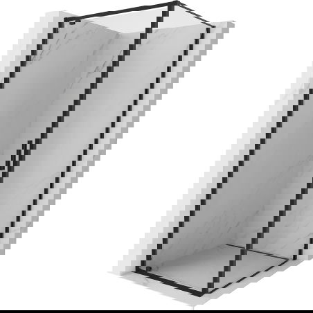 Mexen Exo shower enclosure hinged 85 x 85 cm, transparent, black - 8181-085-085-70-00