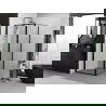 Mexen Exo swing shower cabin 70 x 70 cm, transparent, black - 814-070-070-70-00
