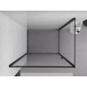 Mexen Exo-BR swing shower cabin 100 x 90 cm, transparent, black - 8181-100-090-70-00