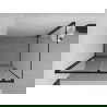 Mexen Exo sliding shower enclosure 150 x 70 cm, transparent, black - 8151-150-070-70-00