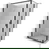 Mexen Exo sliding shower cabin 155 x 70 cm, transparent, black - 8151-155-070-70-00