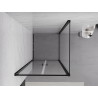 Mexen Exo-B Duo swing shower cabin 80 x 80 cm, transparent, black - 814-080-080-70-00