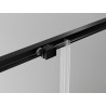 Mexen Exo-S sliding shower cabin 110 x 80 cm, transparent, black - 8151-110-080-70-00
