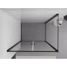 Mexen Exo-B Duo swing shower cabin 100 x 80 cm, transparent, black - 814-100-080-70-00