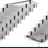 Mexen Exo shower enclosure hinged 70 x 85 cm, transparent, black - 814-070-085-70-00