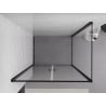 Mexen Exo pivot shower cabin 100 x 95 cm, transparent, black - 814-100-095-70-00