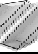 Mexen Exo 160 x 85 cm Sliding Shower Enclosure, Transparent, Black - 8151-160-085-70-00