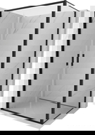 Mexen Exo Hinged Shower Enclosure 70 x 100 cm, Transparent, Black - 814-070-100-70-00