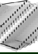 Mexen Exo sliding shower cabin 130 x 90 cm, transparent, black - 8151-130-090-70-00