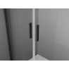 Mexen Exo-BR Duo double hinged shower door 80 cm, transparent, black - 8182-080-000-70-00