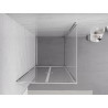 Mexen Exo-BR Duo pivot shower cabin 70 x 70 cm, transparent, chrome - 8182-070-070-01-00