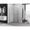 Mexen Exo-S semi-circular sliding shower cabin 70 x 70 cm, transparent, chrome - 8131-070-070-01-00