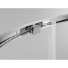 Mexen Exo-S semi-circular sliding shower cabin 80 x 80 cm, transparent, chrome - 8131-080-080-01-00