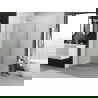 Mexen Exo semicircular sliding shower enclosure 90 x 90 cm, transparent, chrome - 8131-090-090-01-00