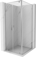 Mexen Exo Pivot Shower Cabin 80 x 80 cm, Transparent, Chrome - 8182-080-080-01-00