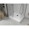 Mexen Lima folding shower cabin 90 x 110 cm, transparent, black + Flat tray, white - 856-090-110-70-00-4010B