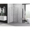 Mexen Exo-BR Duo pivot shower cabin 90 x 90 cm, transparent, chrome - 8182-090-090-01-00